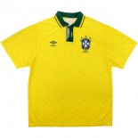 Maillot Brasil 1ª Retro 1991 1993 Jaune