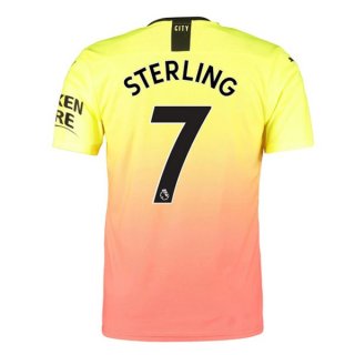 Maillot Manchester City NO.7 Sterling 3ª 2019-20 Orange