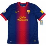 Thailande Maillot Barcelone 1ª Retro 2012 2013 Bleu Rouge