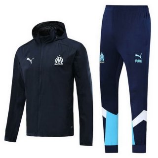 Coupe Vent Marseille Conjunto Complet 2020-21 Bleu