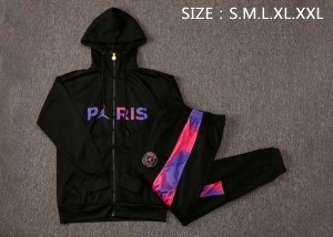 Sweat Shirt Capuche Paris Saint Germain 2021-22 Noir Purpura