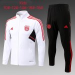 Enfant Survetement Bayern Munich 2023 Blanc Noir Enfant Survetement Bayern Munich 2023 Blanc Noir