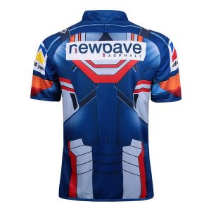 Thailande Maillot Newcastle Knights Hombre Acero 2017 2018 Bleu