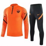 Survetement AS Roma 2020-21 Orange Noir