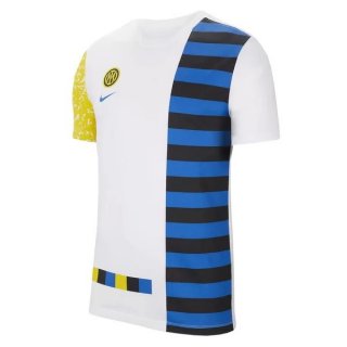 Entrainement Inter Milan 2021-22 Blanc Bleu Jaune