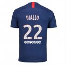 Maillot Paris Saint Germain NO.22 Diallo 1ª 2019-20 Bleu