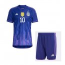 3 étoiles Maillot Argentine 2ª Enfant MESSI 2022-23