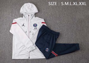 Sweat Shirt Capuche Paris Saint Germain 2022 Gris