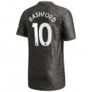 Maillot Manchester United NO.10 Rashford 2ª 2020-21 Noir