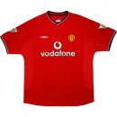 Thailande Maillot Manchester United 1ª Retro 2000 2002 Rouge