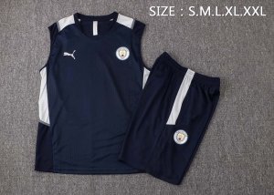 Maillot Manchester City Sans Manches 2022 Bleu