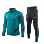 Survetement Ajax 2019-20 Vert Noir Orange