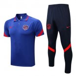 Polo Atletico Madrid Ensemble Complet 2022-23 Bleu 1