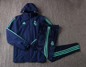 Coupe Vent Conjunto Complet Real Madrid 2019-20 Bleu Vert