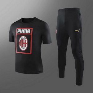 Entrainement AC Milan Conjunto Complet 2019-20 Noir Rouge