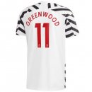 Maillot Manchester United NO.11 Greenwood 3ª 2020-21 Blanc