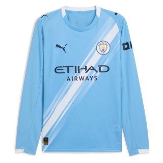 Thailande Maillot Manchester City 1ª ML 2025-26 Thailande Maillot Manchester City 1ª ML 2025-26