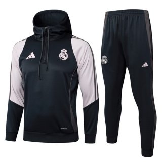 Survetement Capuche PSG 2025 2026 Gris Rose