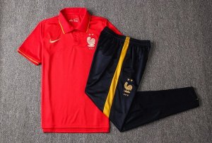 Polo France Conjunto Complet 2019 Rouge