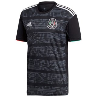 Thailande Maillot Mexico 1ª 2019 Noir Gris Thailande Maillot Mexico 1ª 2019 Noir Gris