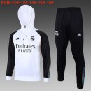Enfant Sweat Shirt Capuche Real Madrid 2024 Blanc 2