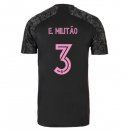 Maillot Real Madrid 3ª NO.3 E. Militão 2020-21 Noir