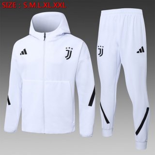 Coupe Vent Capuche Juventus 2026-27 Blanc