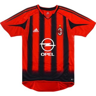 Thailande Maillot AC Milan 1ª Retro 2004 2005 Rouge