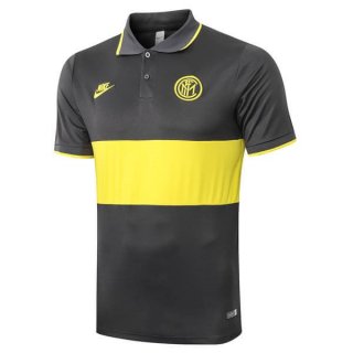 Polo Inter Milan 2019-20 Jaune Gris