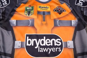 Thailande Maillot Wests Tigers 2017 2018 Jaune