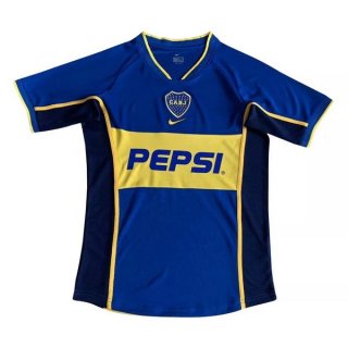 Thailande Maillot Boca Juniors 1ª Retro 2002 Bleu