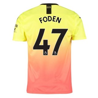 Maillot Manchester City NO.47 Foden 3ª 2019-20 Orange