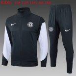 Enfant Survetement Chelsea 2025-26 Gris 5  Enfant Survetement Chelsea 2025-26 Gris 5