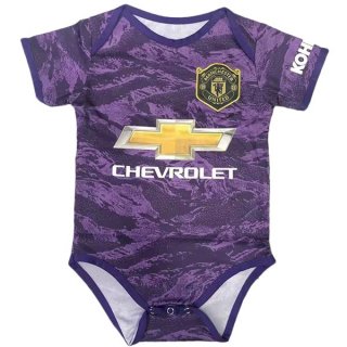 Maillot Manchester United 1ª Gardien Onesies Enfant 2019-20 Purpura Maillot Manchester United 1ª Gardien Onesies Enfant 2019-20 Purpura