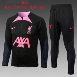 Enfant Survetement Training Liverpool 2023 Noir Rose