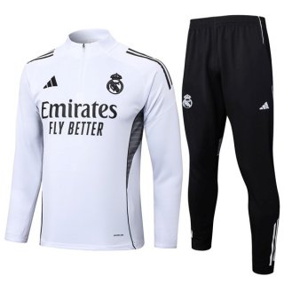 Sweatshirt Real Madrid 2025-26 Blanc 3 Sweatshirt Real Madrid 2025-26 Blanc 3