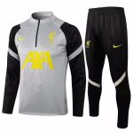 Survetement Liverpool 2021-22 Gris Noir Jaune Survetement Liverpool 2021-22 Gris Noir Jaune