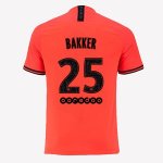 Maillot Paris Saint Germain NO.25 Bakker 2ª 2019-20 Orange Maillot Paris Saint Germain NO.25 Bakker 2ª 2019-20 Orange