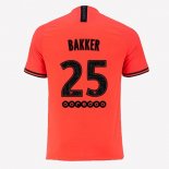 Maillot Paris Saint Germain NO.25 Bakker 2ª 2019-20 Orange