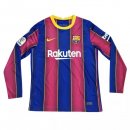 Thailande Maillot Barcelona 1ª ML 2020-21 Rouge Bleu