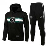 Sweat Shirt Capuche Paris Saint Germain 2022 Noir Vert