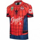 Thailande Maillot Sydney Roosters Spider Man 2017 2018 Rouge