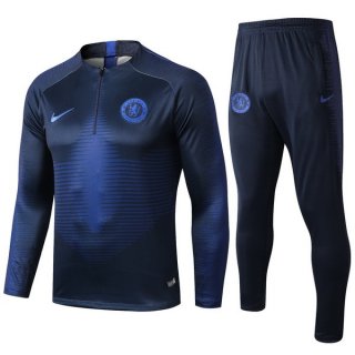 Survetement Chelsea 2019-20 Bleu Marine Noir