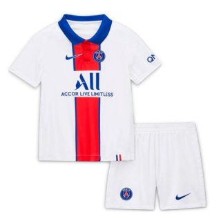 Maillot Paris Saint Germain 2ª Enfant 2020-21 Blanc Maillot Paris Saint Germain 2ª Enfant 2020-21 Blanc