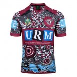 Thailande Maillot Manly Sea Eagles Indígena 2017 2018 Rouge