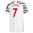 Maillot Manchester United NO.7 Cavani 3ª 2020-21 Blanc