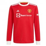 Thailande Maillot Manchester United 1ª ML 2021-22 Rouge