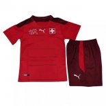 Maillot Suisse 1ª Enfant 2021 Rouge