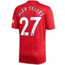 Maillot Manchester United NO.27 Alex Telles 1ª 2020-21 Rouge