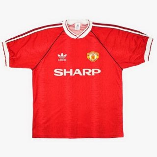 Thailande Maillot Manchester United 1ª Retro 1990 1992 Rouge